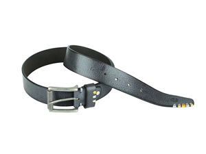 Ceinture homme en cuir de buffle robuste, cuir pleine fleur naturel, boucle intemporelle, ceinture pour usage quotidien - Product Image 1