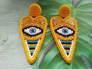 Pendientes de bordado de cuentas hechos a mano para mujer, joyería de moda con nuevos diseños de MD HANDICRAFTS - Product Image 5