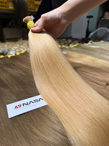 ผมต่อแท้เวียดนามยี่ห้อ NASA แบบตรง หนาสองชั้น น้ำหนัก 100 กรัม ทุกสี รวมถึงสีบลอนด์ขาว - Product Image 4