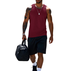 Camiseta sin mangas deportiva para hombre, corte ajustado, longitud regular, camiseta sin mangas para culturismo, chaleco deportivo para hombre, camiseta sin mangas para correr y entrenar. - Product Image 3