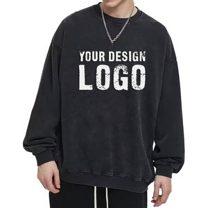 Sudadera informal básica lavada para hombre, de algodón de alta calidad 420g, estilo Fried Snowflake, holgada, con capucha - Product Image 4
