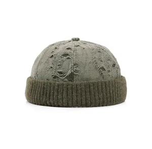 Bonnet unisexe en tricot jacquard à rabats pour les oreilles, 100 % acrylique, rayé, décontracté, hiver, extérieur, pour enfants, circonférence de tête réglable - Product Image 1