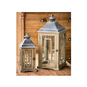 Farol de Madera Premium, Pieza Decorativa para Sala de Estar, Chimenea, Decoración de Bodas y Estilo Diario del Hogar - Product Image 6