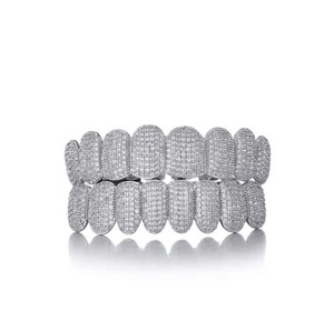 Grillz de Dientes con Diamantes de Buena Calidad, Accesorio de Joyería de Lujo Premium para Hombres y Mujeres, para Eventos de Moda, Fiestas y Celebraciones - Product Image 2