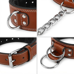 Ceinture en cuir unisexe de qualité supérieure, idéale pour la musculation, résistante à l'usure, pour l'entraînement et le fitness, avec chaîne réglable - Product Image 4