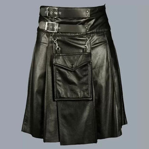 Kilt Gótico de Cuero Negro - Product Image 2