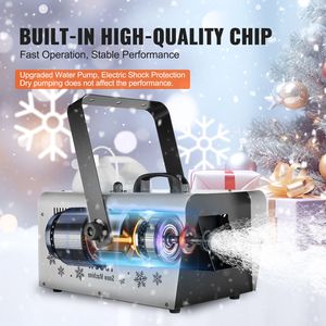 Macchina per Neve 1500W ad Alta Produzione, Generatore di Fiocchi di Neve con Serbatoio d'Acqua da 5L, 2 Telecomandi, Batteria ad Alta Potenza - Product Image 3