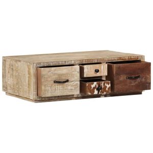 Tavolino da Caffè in Legno di Mango Multicolore - Product Image 1
