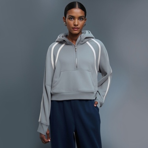 Sudadera con capucha y cremallera para hombre y mujer, 300 GSM 450 GSM, suave, de manga larga, para deportes, descanso, exterior, cálida, informal - Product Image 2