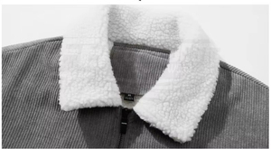 Men's 2026 New Fleece Plus Slim Stand Collar Casual <b>Jacket</b> with Letter <b>Pattern</b> Front Logo High Quality - Product Image 5