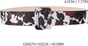 Cinturones de Cuero Genuino con Hebilla de Aleación, Accesorios Personalizados, Cinturones de Cuero Vacuno de Diseño Vintage de Lujo para Hombres y Mujeres - Product Image 6