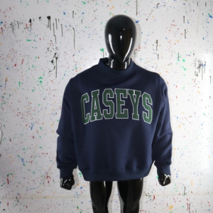 Sudadera CASEYS con cuello simulado, 450 GSM, bordado de aplique con nombre personalizado, corte holgado, 100% algodón, felpa francesa. - Product Image 6
