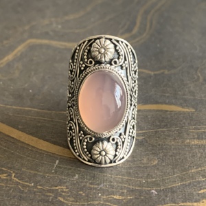 Designer 15.0 Grams Rose <b>Quartz</b> Fashion <b>Ring</b> - Product Image 1