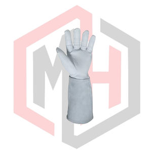 ถุงมือเชื่อมทนความร้อนโพลีเอสเตอร์/ไนไตรล์ หนา 11 ออนซ์  ใส่สบาย สำหรับงานเชื่อม TIG MIG  ป้องกันการลื่น ป้องกันการบาด - Product Image 3