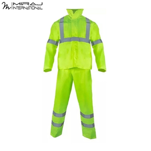 Traje Impermeable Reflectante de Alta Visibilidad Personalizado OEM ODM, Conjunto de Ropa de Trabajo de Seguridad para Construcción y Obras Viales - Product Image 2