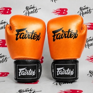 ถุงมือชกมวย Brown&Black Premium Fiartex อุปกรณ์ศิลปะการต่อสู้สำหรับผู้ใหญ่และเยาวชน ปิดด้วยสายรัด หนังพรีเมียม ขายดี ดีไซน์ Fairtex - Product Image 3