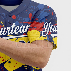 เสื้อเบสบอลทีมแบบสั่งทำพิเศษ ชุดกีฬาทนทานสำหรับการแข่งขันและการฝึกซ้อม - Product Image 5