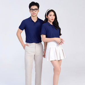 Prix d'usine Polo pour homme 87% polyester 13% Spandex évacuation de l'humidité et séchage rapide livraison rapide - Product Image 2