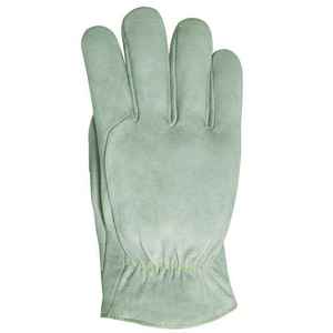 Leather Safety <b>Driver</b> <b>Gloves</b> Full Smooth Texture Elastic Wristband Anti Slip Durable General Purpose Powder Free Silicone Free - Product Image 2