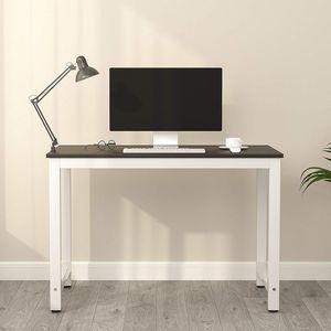 Mecor 43-Inch Large MDF Black 'YS' Computer Desk for Office or Home Study Work Station <b>PC</b> & Laptop <b>Table</b> Furniture - Product Image 2