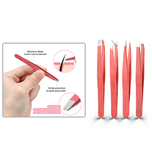 Pinzas de Cejas de Acero Inoxidable de Alta Gama, Hechas a Mano, Ecológicas, de Lujo, para Uso Profesional, Herramientas Profesionales de Salón, Ultra Brillantes - Product Image 1