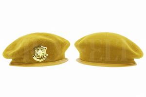 100% Polyester Wool Blend Peak Cap Classic <b>Beret</b> Style Hat Adjustable Outdoor Uniform Accessory Headwear Gold Embroidery Hats - Product Image 3