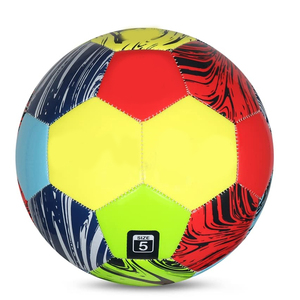 Balón de Fútbol de PU Colorido con Patrón Combinado, Tamaño Personalizado, Balón de Entrenamiento Ligero para Niños, Entretenimiento, Deportes en Interiores y Exteriores - Product Image 1