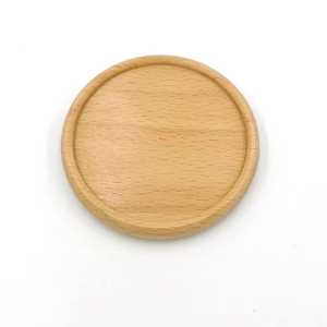Wooden Coasters Round Square Non-Slip Mats Natural <b>Walnut</b> Beech Wood Modern Design <b>Table</b> Pads 6 Mm Thickness Set - Product Image 4