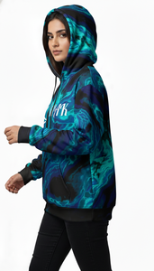 เสื้อฮู้ดดี้โอเวอร์ไซส์พรีเมียมแบบยูนิเซ็กซ์ พร้อมลายพิมพ์ซับลิเมชั่นสุดเทรนดี้ ออกแบบมาเพื่อแบรนด์แฟชั่นลำลองสไตล์คนเมือง - Product Image 5