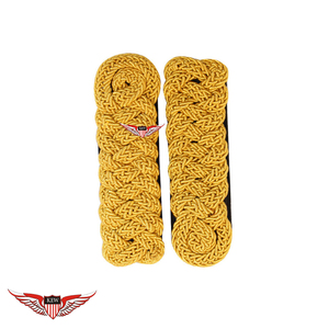 KEW Epaulettes <b>Braided</b> Bullion Wire Mylar Thread Eco-Friendly Vintage Embroidered Customizable Size/Color/Material <b>Accessory</b> - Product Image 1