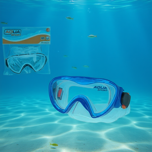 Maschera da nuoto Aqua Sport Junior +7 diottrie con telaio in silicone antiappannamento per bambini, sport acquatici - Product Image 3