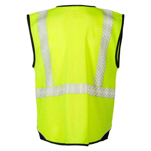 เสื้อกั๊กนิรภัยแบบใหม่ Hi-Viz พร้อมผ้าสะท้อนแสงเรืองแสงที่มองเห็นได้ชัดเจน เสื้อกั๊กนิรภัย Hi Vis สำหรับงานที่ต้องมองเห็นได้ชัดเจน - Product Image 3