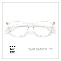 Monture de lunettes Tam Tam Classic Cat Eye Full Rim 2360 52-17-137 C20, couleur unie, unisexe, adulte, anti-lumière bleue, protection UV