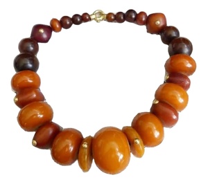 Premium Natural Style Resin Beads <b>Necklace</b> Trendy Handmade for Women Designer <b>Statement</b> Jewelry Customizable Size Color High - Product Image 4