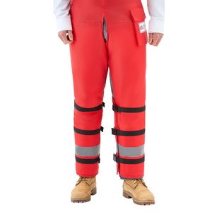 Ghette Protettive per Motosega Classe D, Stile Pantalone a 8 Strati con Cintura Regolabile e Tasca Porta Attrezzi, per Uomo - Product Image 6