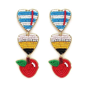 Pendientes bordados a mano con cuentas para mujer, pendientes para fiesta de MD HANDICRAFTS - Product Image 5