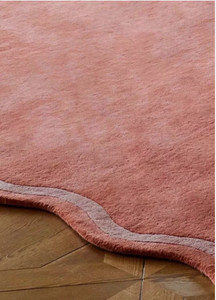 Tapis en laine tuftés faits à la main - Tapis roses modernes, écologiques, antidérapants et rembourrés pour les voyages, la maison, les salles de prière et les chambres d'enfants - Product Image 2