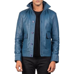 2025 chaqueta de cuero de bombardero de invierno para hombre logotipo personalizado y servicio de etiquetas OEM/ODM disponible varios estilos a prueba de viento ecológico - Product Image 1