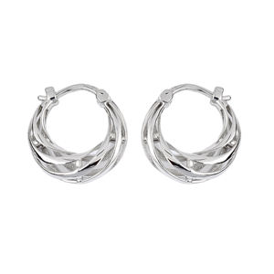 BOHEMIAN WOMEN HOOP <b>EARRINGS</b> HIGH QUALITY 925 STERLING SILVER PLATED JEWELRY FOR ANNIVERSARY AND SPECIAL OCCASIONS LIGHTWEIGHT - Product Image 2