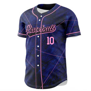 Baseball Wear Sports Uniform Blank Baseball Jerseys Wholesale Sublimated Men Youth Baseball Shirts - Product Image 3