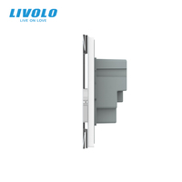 Enchufes Dobles Livolo de 119*78mm, Estándar AU 10A, Certificación SAA para Carga de Móviles y Electrónicos de Uso Diario en Australia y Nueva Zelanda