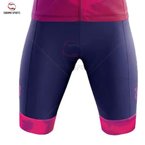 Vente en gros de maillots de cyclisme personnalisés OEM pour hommes, ensemble de vêtements de vélo à manches courtes avec poche pour hommes - Product Image 3