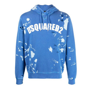 Vente en gros de sweats à capuche vintage pour hommes, en coton lourd, en molleton français, surdimensionnés, avec impression 3D et tie-dye pour l'hiver - Product Image 1