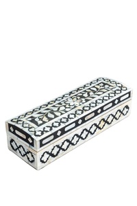 Exquisito joyero con Incrustaciones de nácar hecho a mano, almacenamiento decorativo de resina de lujo con forro de terciopelo para REGALOS FESTIVOS - Product Image 2