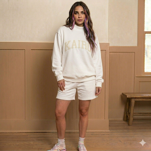 Ensemble court col montant confort premium pour femme – Tenue thermique épaisse deux pièces, chaude et douillette pour la saison froide, vêtements décontractés pour la maison - Product Image 1