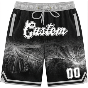 Shorts de basketball respirants de haute qualité pour hommes avec logo personnalisé, shorts de sport en tricot côtelé personnalisés pour la tenue sportive - Product Image 1