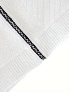 Blouson Racer Homme Color Block avec Capuche Amovible, Fermeture Éclair, Écologique, Respirant, Style Smart Casual, Coupe-Vent, Vêtement d'Hiver - Product Image 6