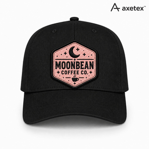 Gorra de Béisbol Unisex Moonbean Coffee Co., Color Crema, Parche con Logotipo Hexagonal, Transpirable, de Algodón, Casual, Ajustable - Product Image 3