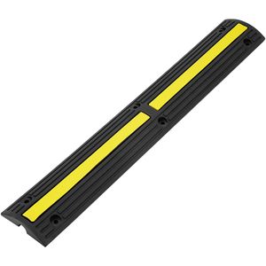 Set di 4 Rallentatori per Velocità in Gomma Resistente da 1 m, Capacità 18.000 libbre/asse, Protezione Cavi a 1 Canale per Cavi a Terra - Product Image 4