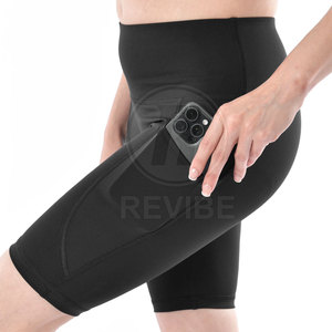 High Comfort <b>Women</b> Gym <b>Shorts</b> Breathable Eco-Friendly Spandex/Polyester Lightweight High <b>Waist</b> for Fitness - Product Image 3